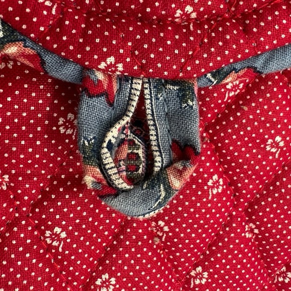 Vera Bradley Rose Portfolio Cover And Eyeglasses Case Vintage Rare Red Blue - Picture 9 of 13